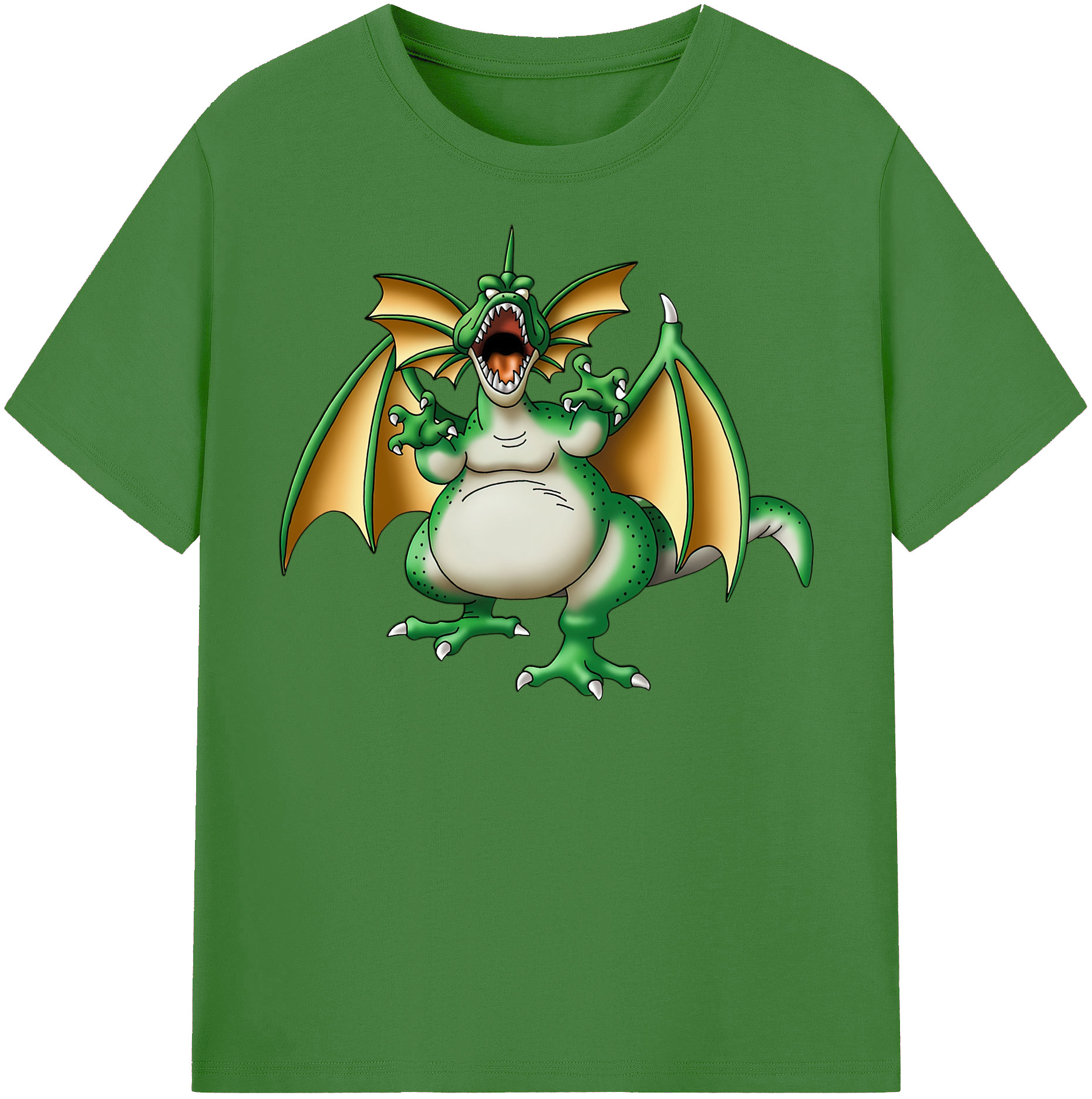 （画像用） ドラゴンクエスト Doragon Kuesuto Dragon Quest レディースカジュアルプリントTシャツ（綿100％）